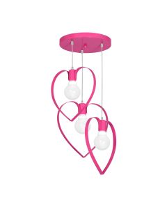  Lampa wisząca AMORE DARK PINK 3xE27 