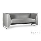 Sofa do biura ANGELES - nowoczesna i elegancka - wysokiej jakości ekoskóra