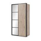 Szafa dwudrzwiowa GLASS LOFT z lustrem