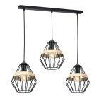 Lampa wisząca CLIFF BLACK 3xE27