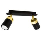 Lampa sufitowa JOKER BLACK/GOLD 2xGU10