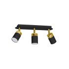 Lampa sufitowa JOKER BLACK/GOLD 3xGU10