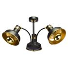 Lampa sufitowa MARGO BLACK/GOLD 3xE27 