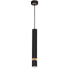 Lampa wisząca JOKER BLACK/WOOD 1xGU10