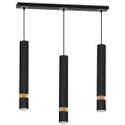 Lampa wisząca JOKER BLACK/WOOD 3xGU10