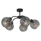  Lampa sufitowa SOFIA SMOKED 5xE27 