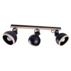 Lampa sufitowa OVAL BLACK LONG 3xE27