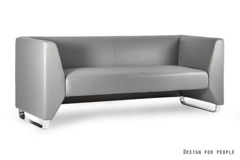 Sofa do biura ANGELES - nowoczesna i elegancka - wysokiej jakości ekoskóra