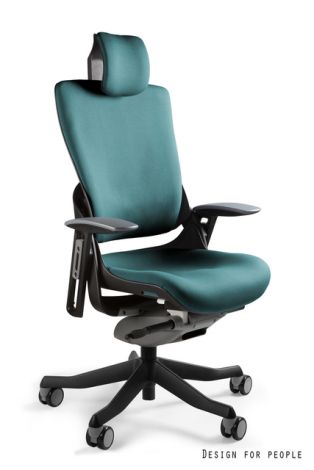 Fotel obrotowy ergonomiczny WAU 2 - Czarny/Tkanina Unique | kolory | NOWE BHP