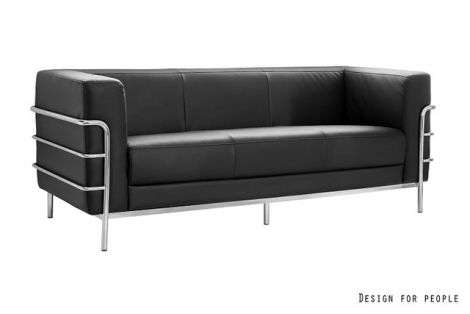Sofa do biura ARMO - nowoczesna i elegancka - wysokiej jakości ekoskóra
