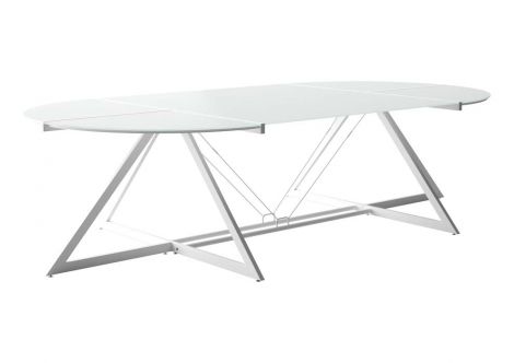 Stół konferencyjny DD Z-LINE XXL Unique 152x332cm biały/czarny
