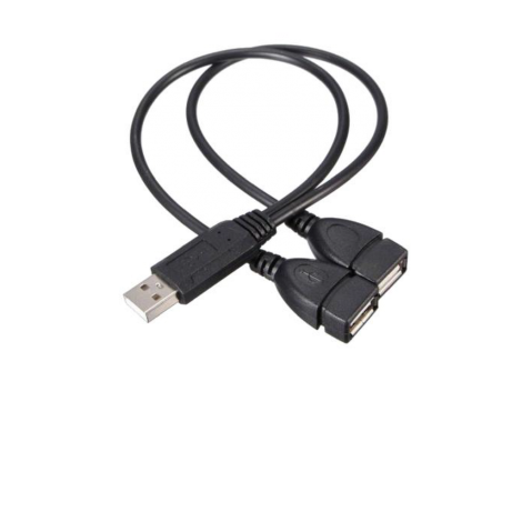 Rozgałęziacz USB - kabel Splitter Black