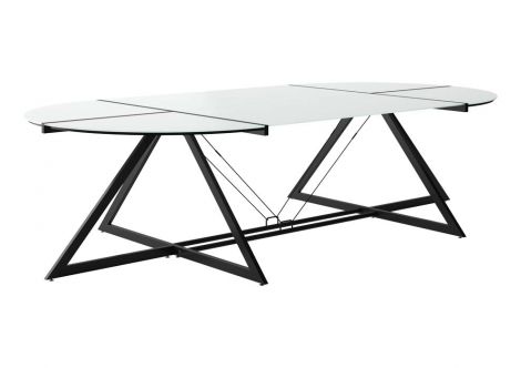 Stół DD Z-LINE Main Desk Unique 152x304cm biały/czarny
