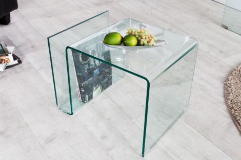 Stolik kawowy szklany Fantome 50x40 cm