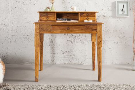 Sekretarzyk, biurko Hemingway 90x50x90h cm / drewno sheesham