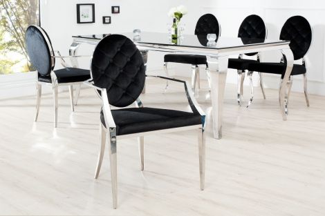 Krzesło tapicerowane Modern Barock z pikowanym oparciem