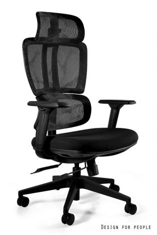 Fotel ergonomiczny siatka/tkanina Deal Unique | NOWE BHP
