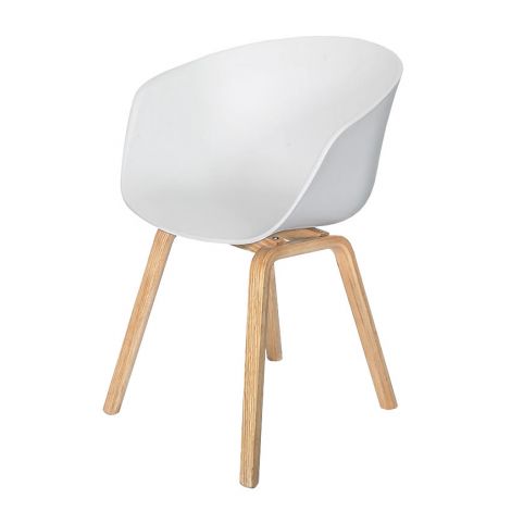 Krzesło kubełkowe skandynawskie SF-206 KDK-Design-Biały