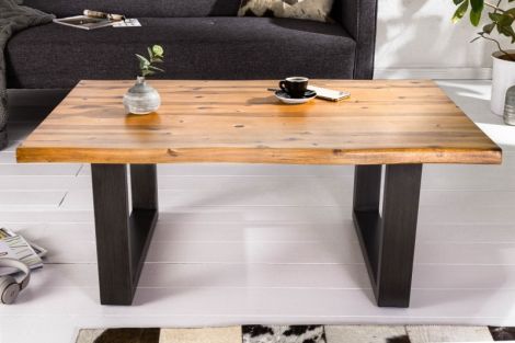 Ława, stolik kawowy Genesis 100x70 cm | lite drewno akacjowe