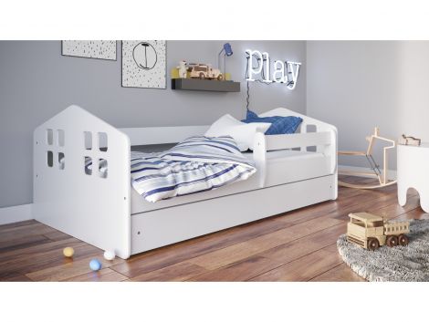 Łóżko dziecięce białe Kacper 180x80 cm
