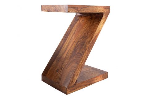Stolik boczny, pomocnik Z | lite drewno sheesham