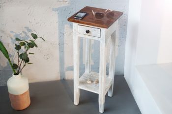 Stolik boczny, pomocnik La Fleur | drewno teak