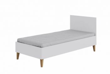 Łóżko dziecięce KUBI 180x80 cm - skandynawskie białe