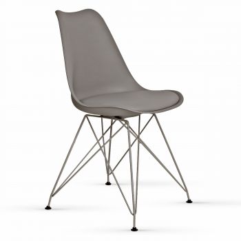 Krzesło do jadalni skandynawskie, szare nogi SF-125 KDK-Design