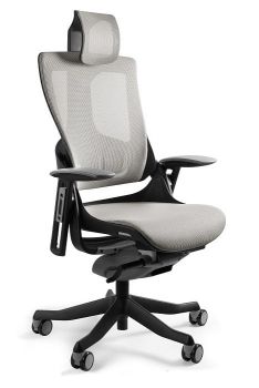 Fotel obrotowy ergonomiczny WAU 2 - Czarny/Siatka Unique |NOWE BHP