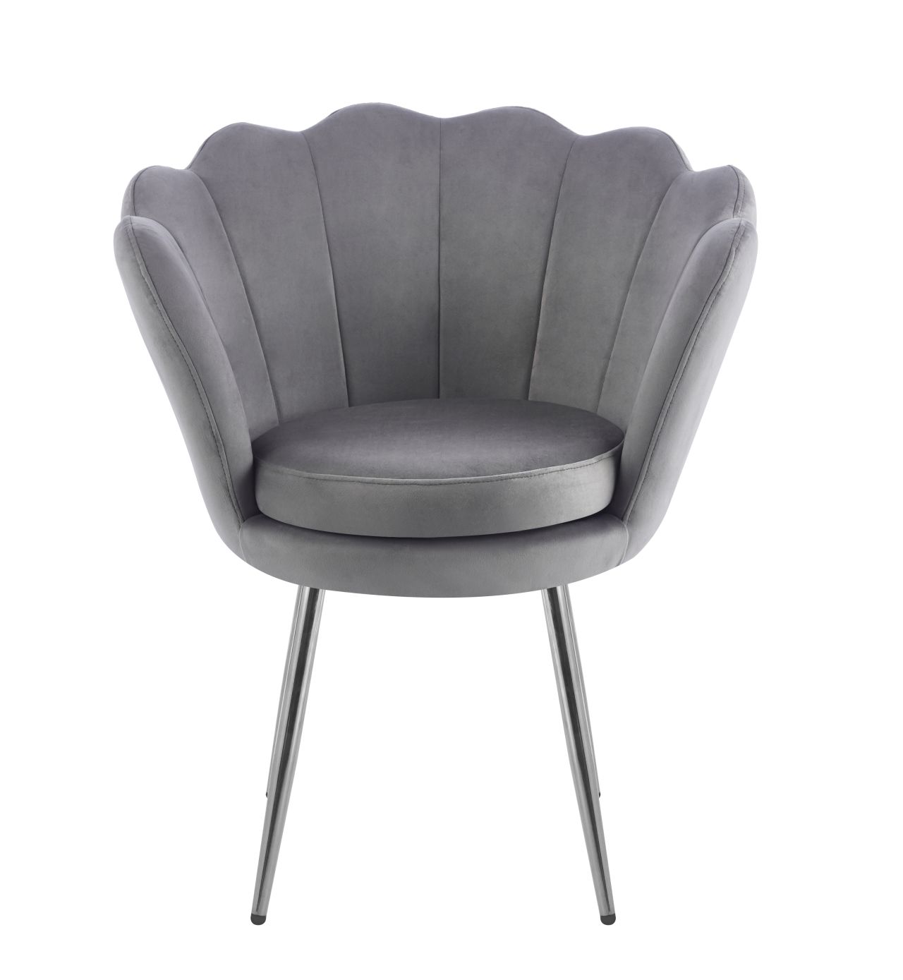 Fotel velvet (S) - Riviera 91 szary - obrazek 4