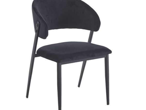 Krzesło czarne velvet Riviera 100
