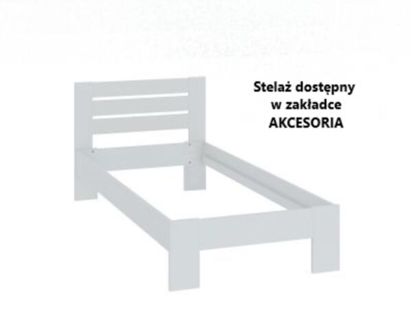 Łóżko 90×200 (białe)