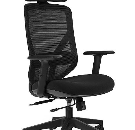 Fotel biurowy HIT, ergonomiczny, tkanina/eko-skóra