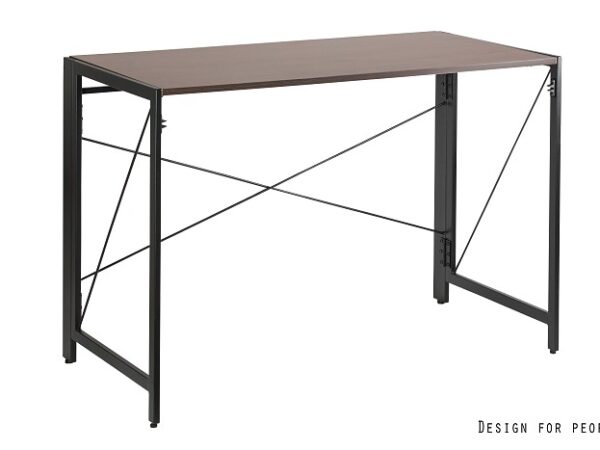 Biurko składane QUICK Loft – CZARNY/WALNUT
