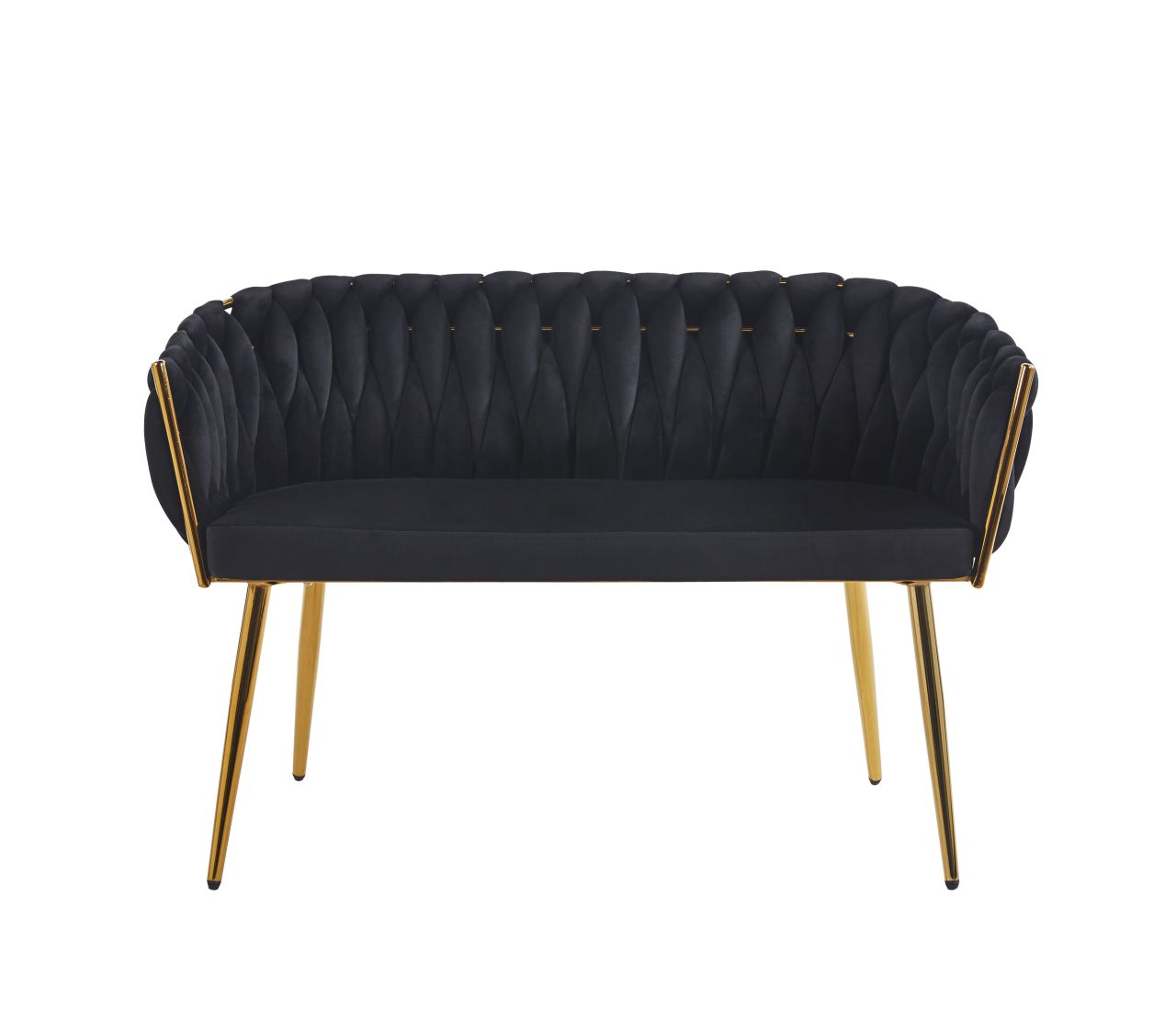 Sofa velvet - Riviera 100 czarna - obrazek 2
