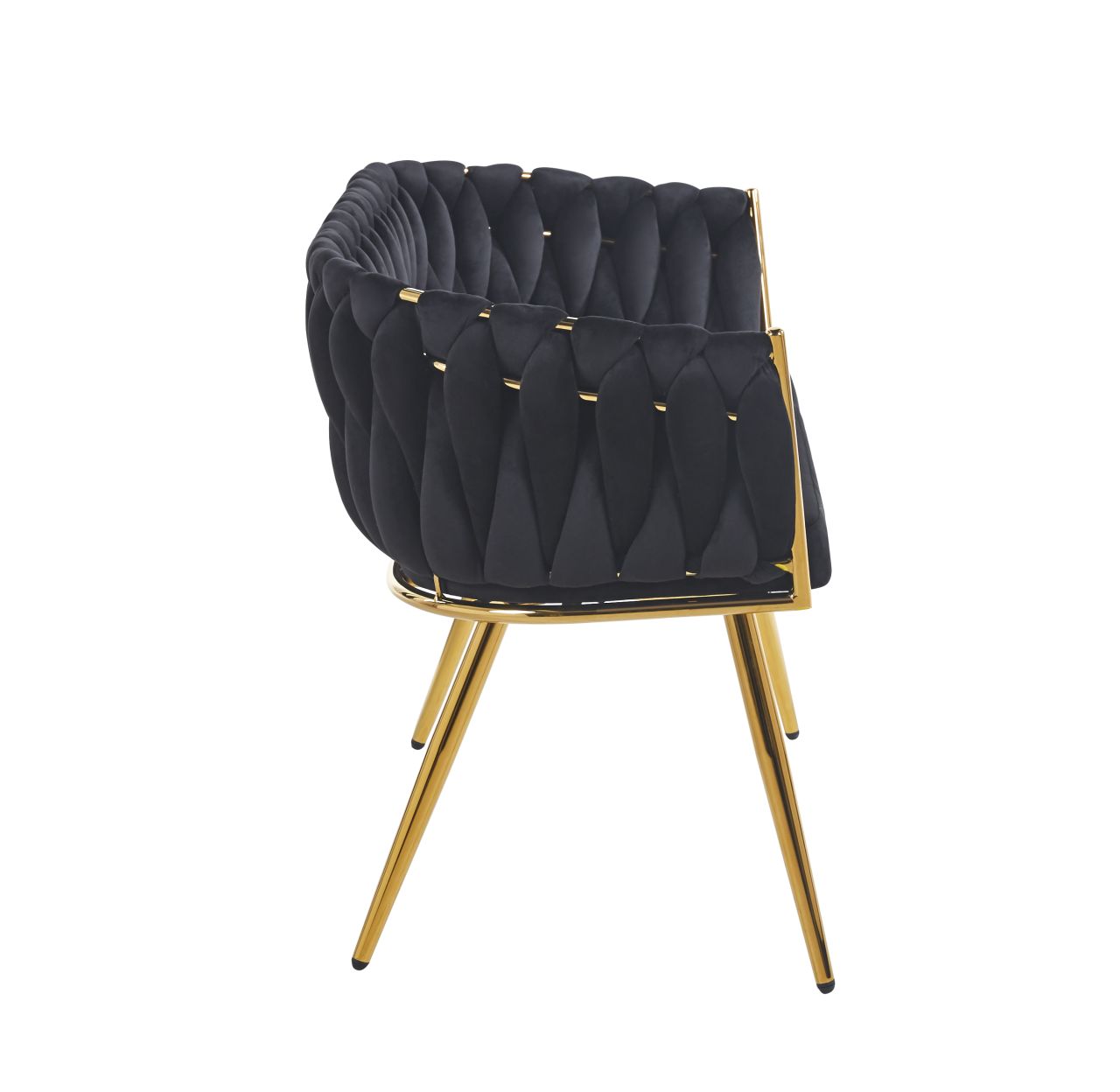 Sofa velvet - Riviera 100 czarna - obrazek 3