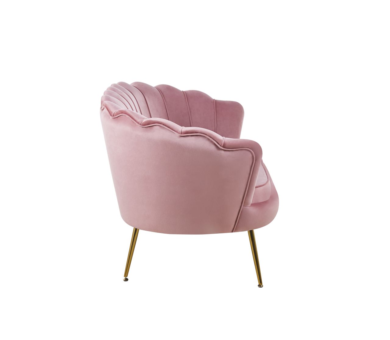 Sofa velvet (różowa) /nogi złote/ - obrazek 3