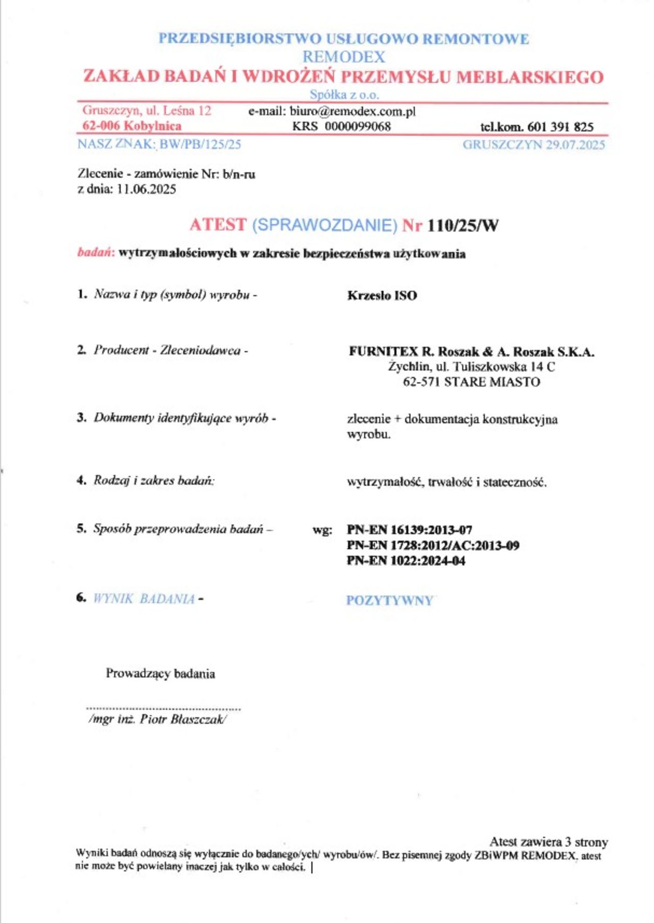 Krzesło ISO (szare) - ATEST BHP - obrazek 4