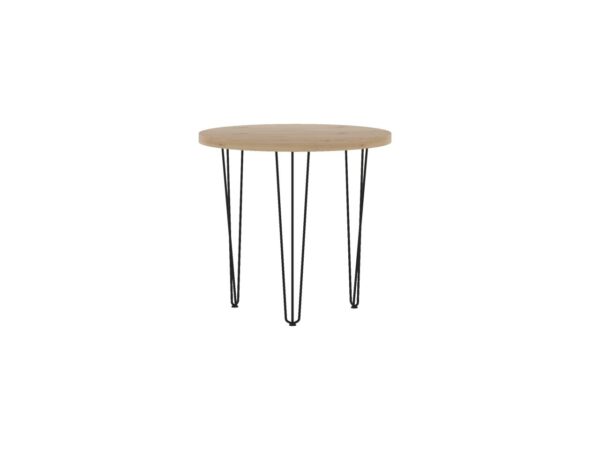 Stół  okrągły (dąb artisan + nogi III) Fi80