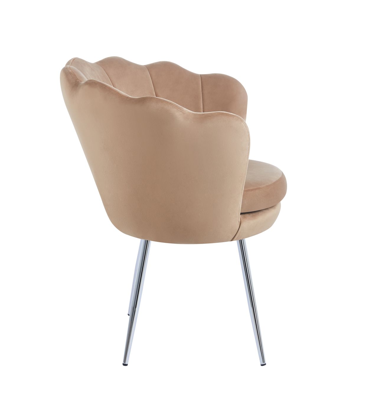 Fotel velvet (cappuccino) /nogi srebrne/ - obrazek 3