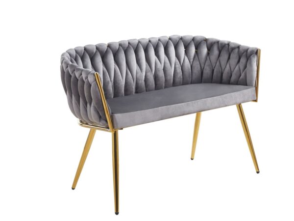 Sofa velvet - Riviera 91 szara
