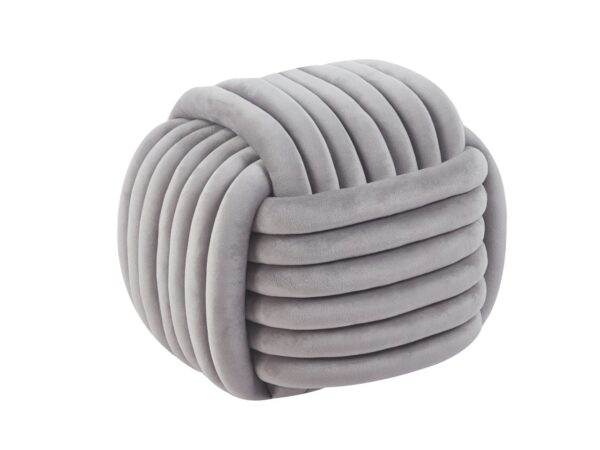 Puf velvet – Riviera 91 szary