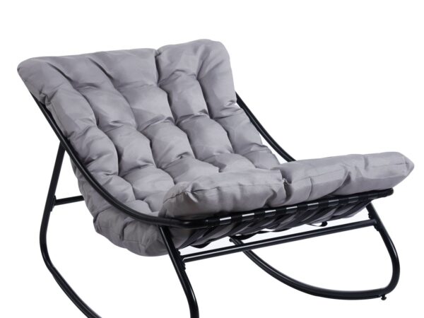 Fotel bujany (szary)
