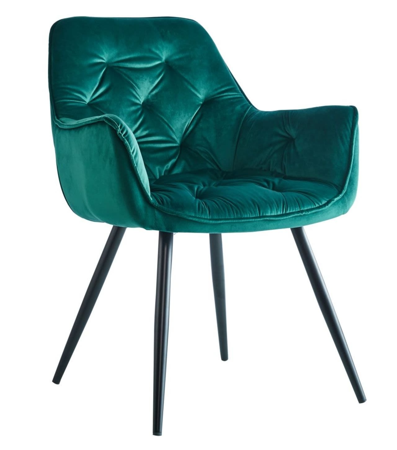 Krzesło velvet (zielone)
