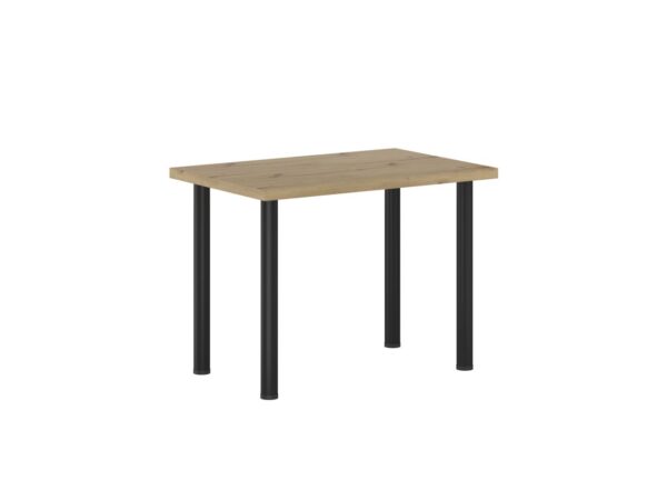 Stół  (dąb artisan + nogi I czarny mat) 67×101