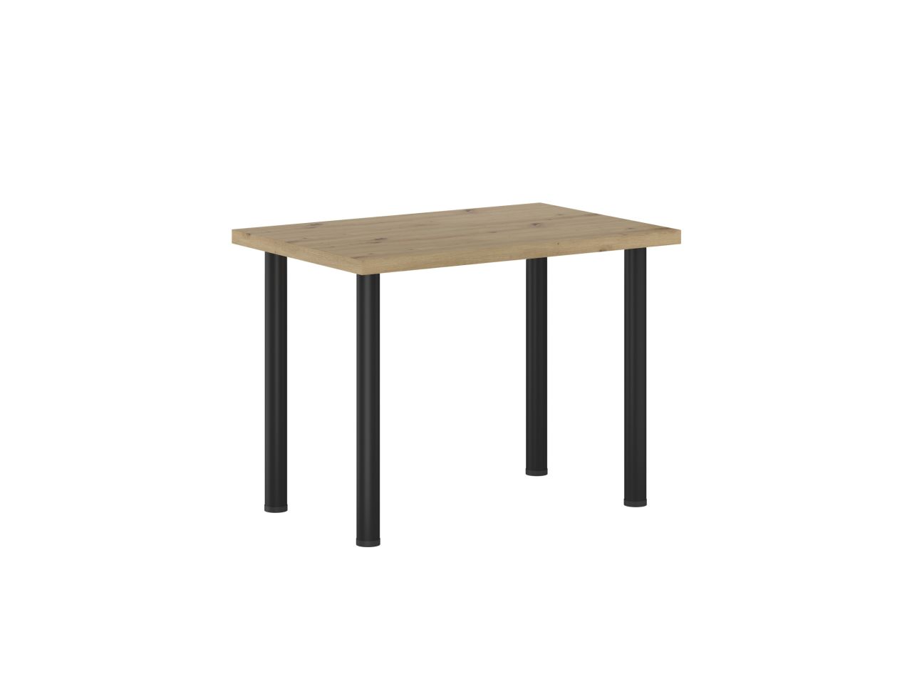 Stół (dąb artisan + nogi I czarny mat) 67x101