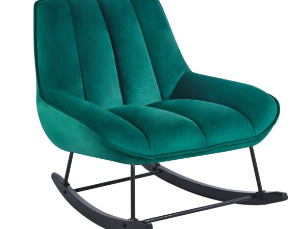 Fotel bujany velvet (zielony)