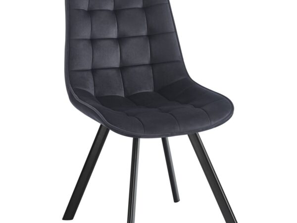 Krzesło velvet – Riviera 100 czarne