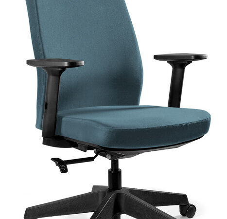 Fotel biurowy WORK, kolor STEELBLUE