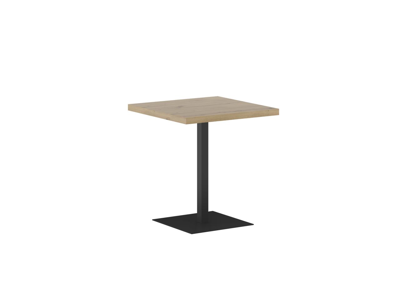 Stół (dąb artisan + noga T) 67x67